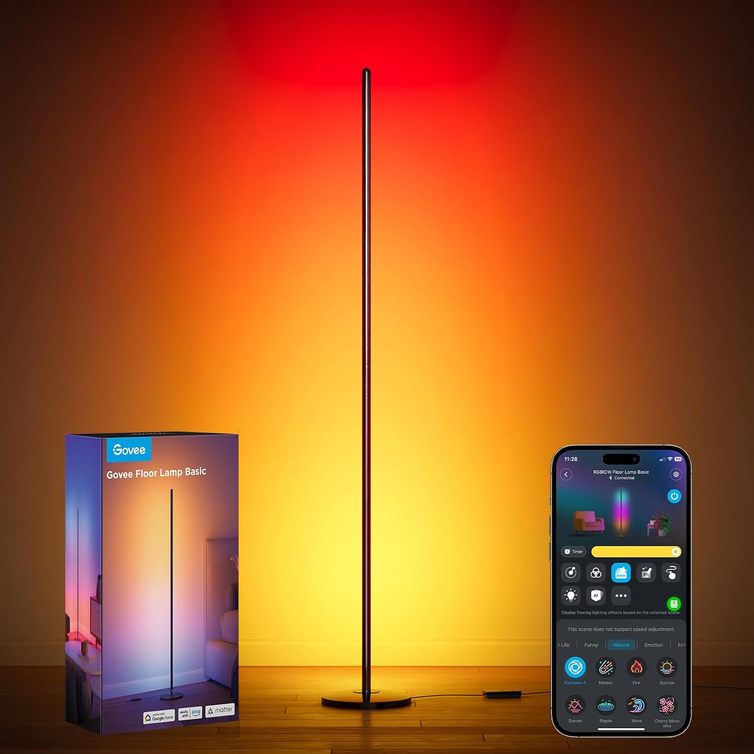 Slim LED Floor Lamp